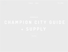 Tablet Screenshot of championcitysupply.com